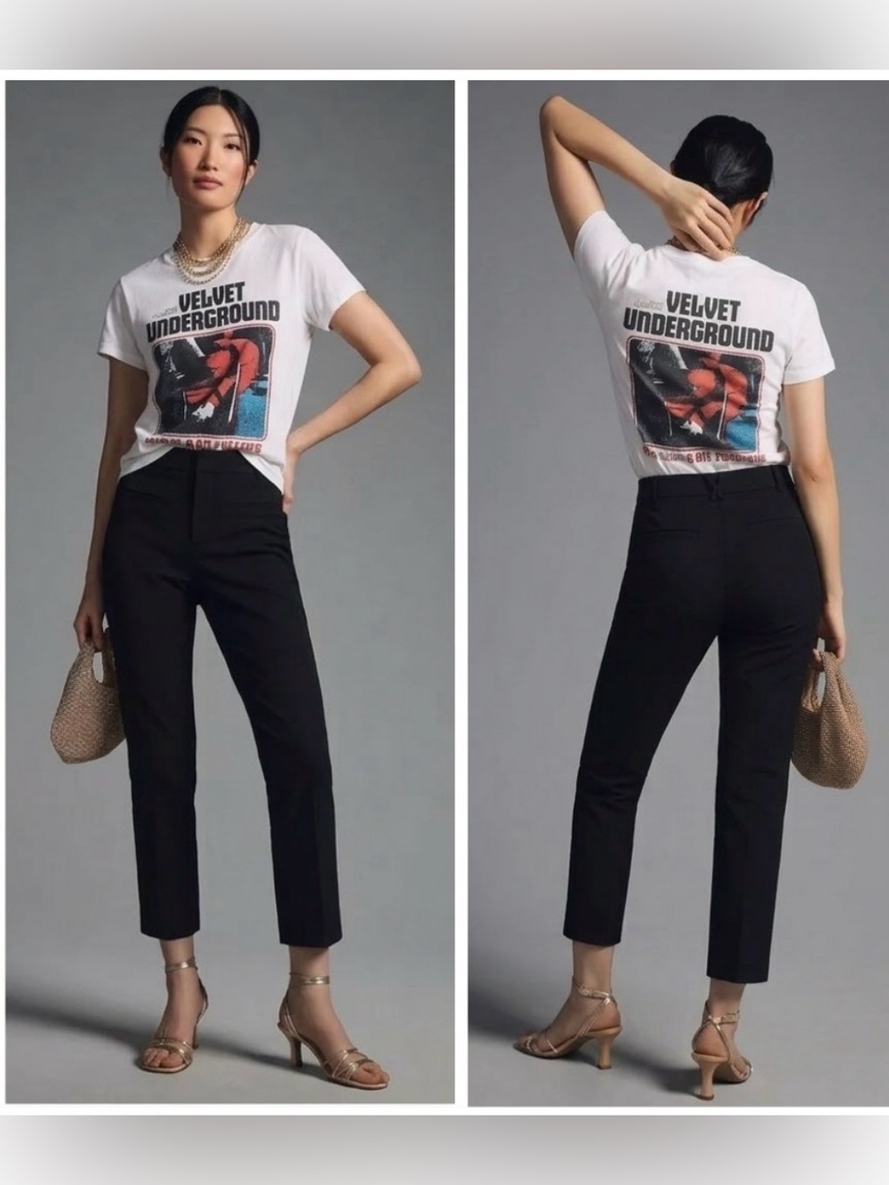 Maeve by Anthropologie Black Cropped Trouser Pants | Size 0